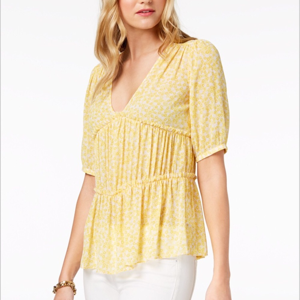 Michael Michael Kors collage floral top
